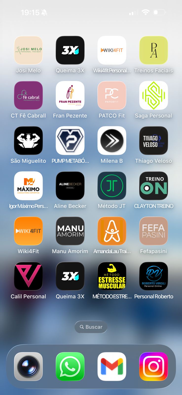 Apps personalizados na tela do celular